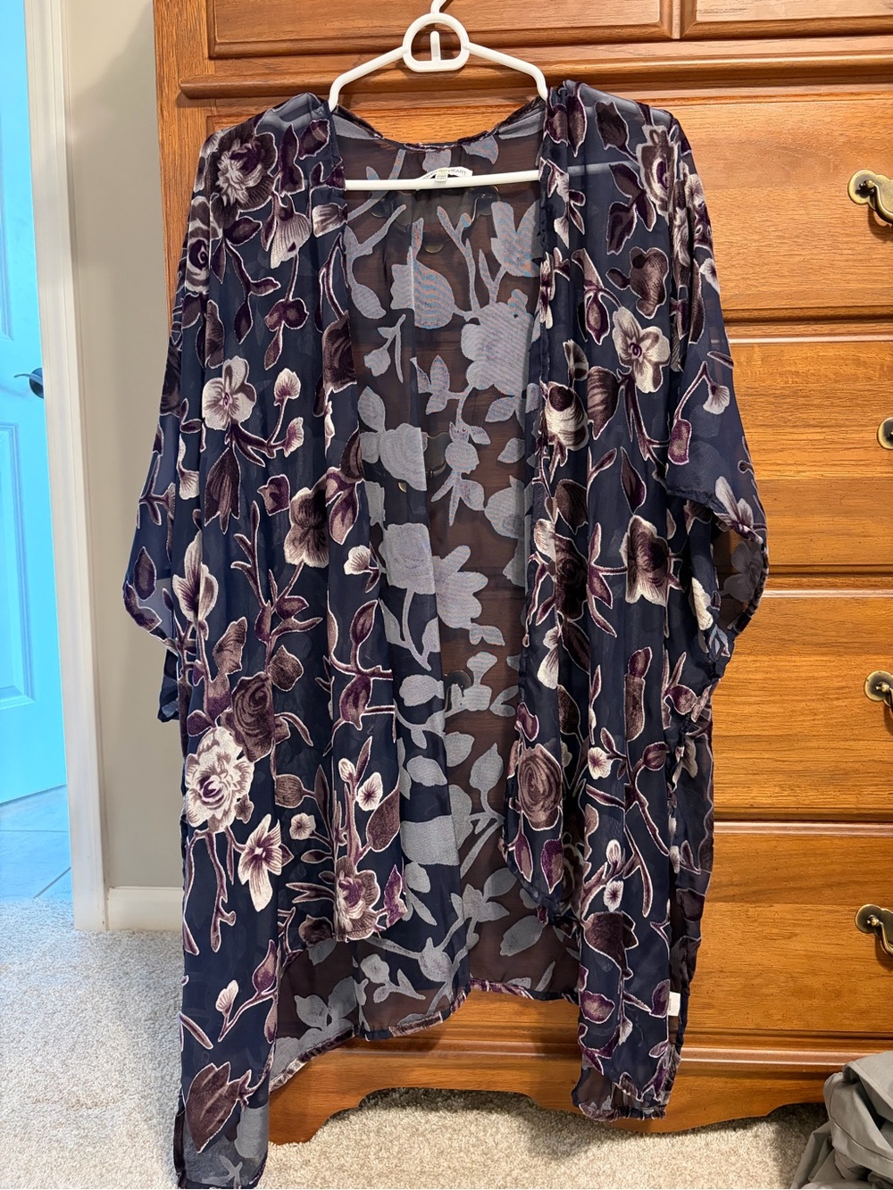 Velvet Floral Kimono